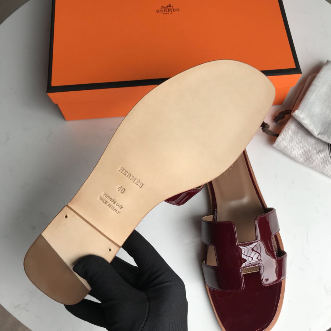 에르메스 올수공 오란 슬리퍼 샌들 페이던트 12